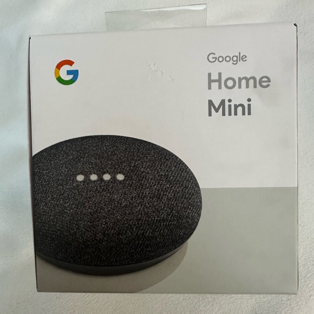 NWT GOOGLE HOME MINI CHARCOAL